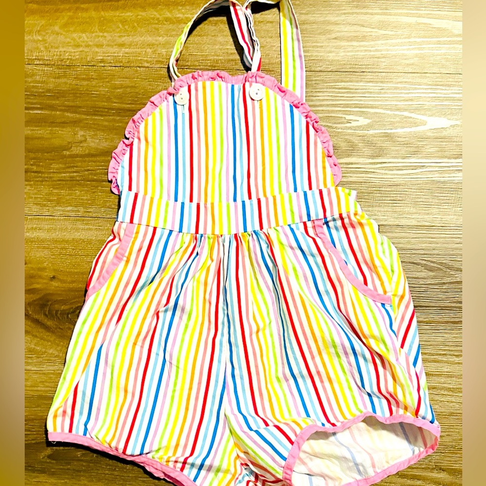 Girl Stripe Romper- Size 5